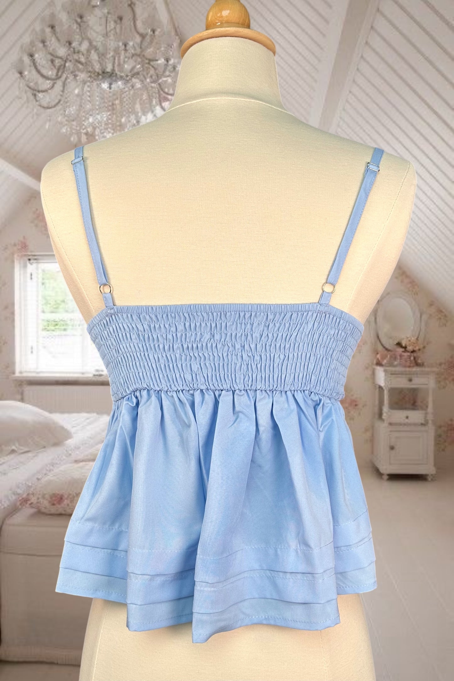 Ocean Blue Babydoll Top