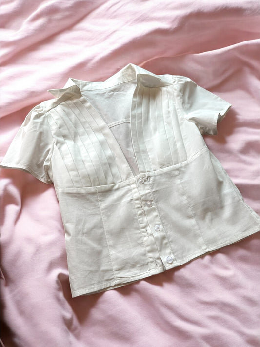 V-Neck Collar Top