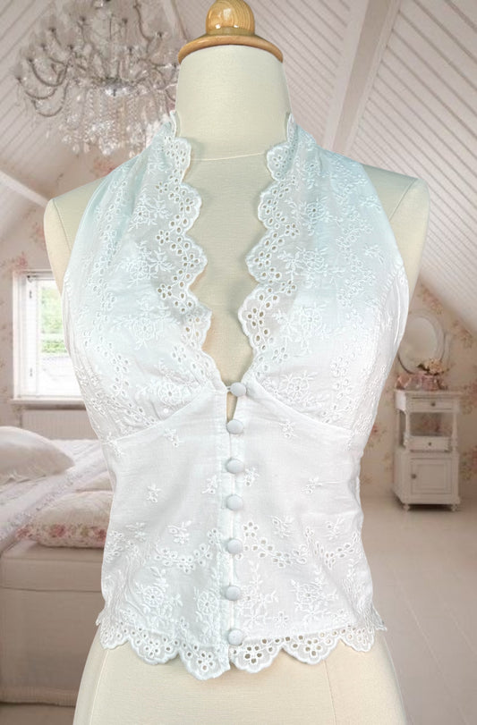Embroidered Corset Top