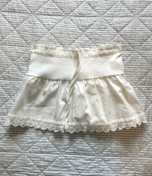 Side Zip Micro Skirt